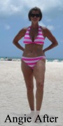 Angie after her transformation.